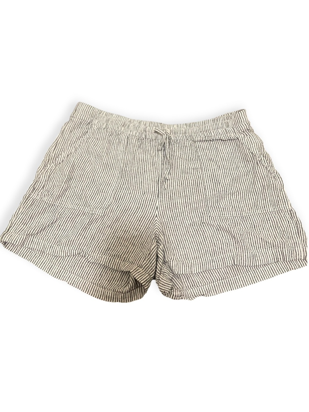 J.Crew Linen Blend Stripe Pull-On Shorts M